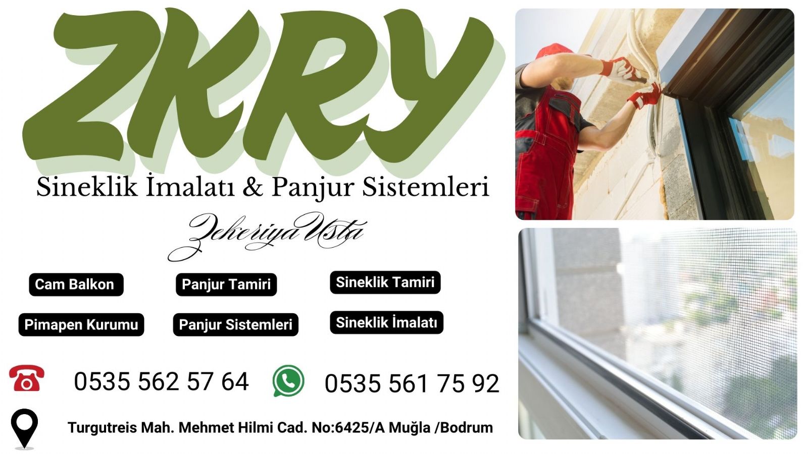 Bodrum Turgutreis Kepenk Tamiri